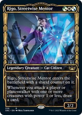 Rigo Streetwise Mentor Showcase 329/281 (Streets of New Capenna)  - Foil