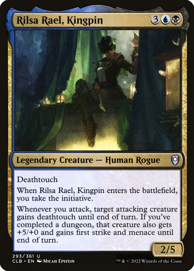 Rilsa Rael, Kingpin 293/361 (Commander Legends: Battle for Baldur's Gate)