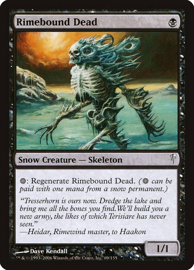 Rimebound Dead 69/155 (Coldsnap) - Foil