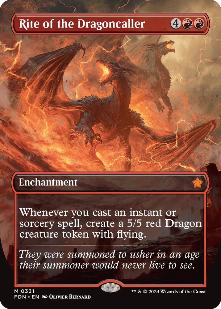 Rite of the Dragoncaller 331 (Foundations)  - Borderless Foil