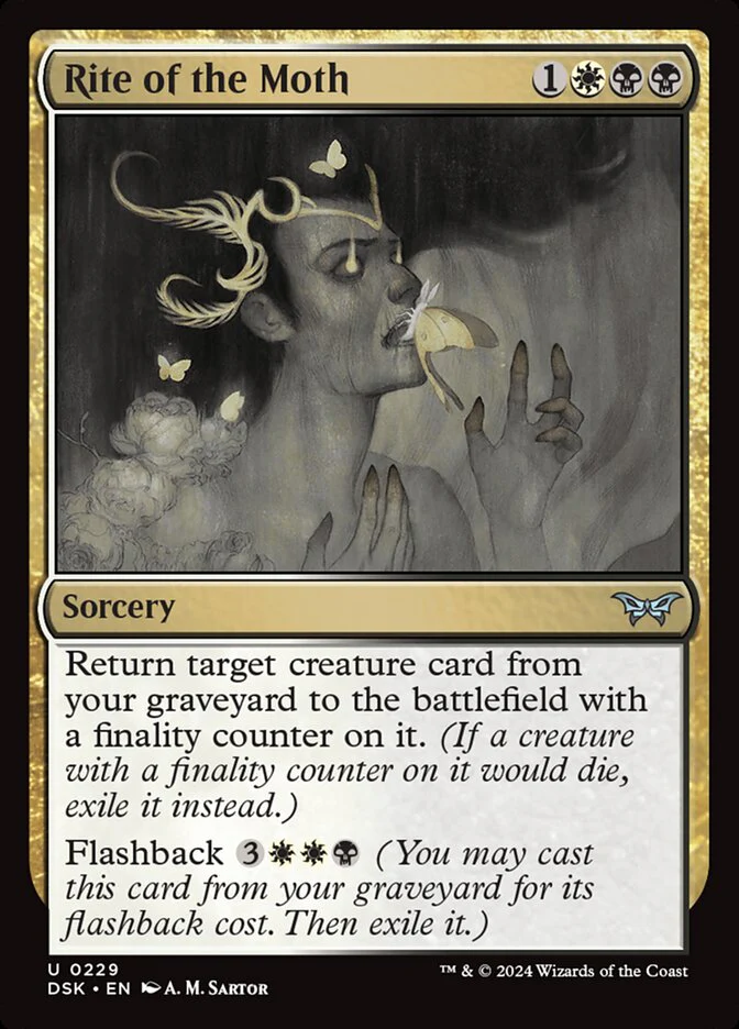 Rite of the Moth 229/286 (Duskmourn: House of Horror)  - Foil