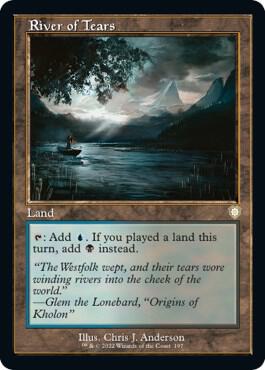 River of Tears Retro Frame 197/40 (Commander: The Brothers' War)