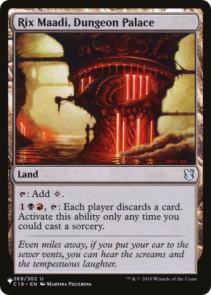Rix Maadi Dungeon Palace C19-269/5075 (The List Reprints)