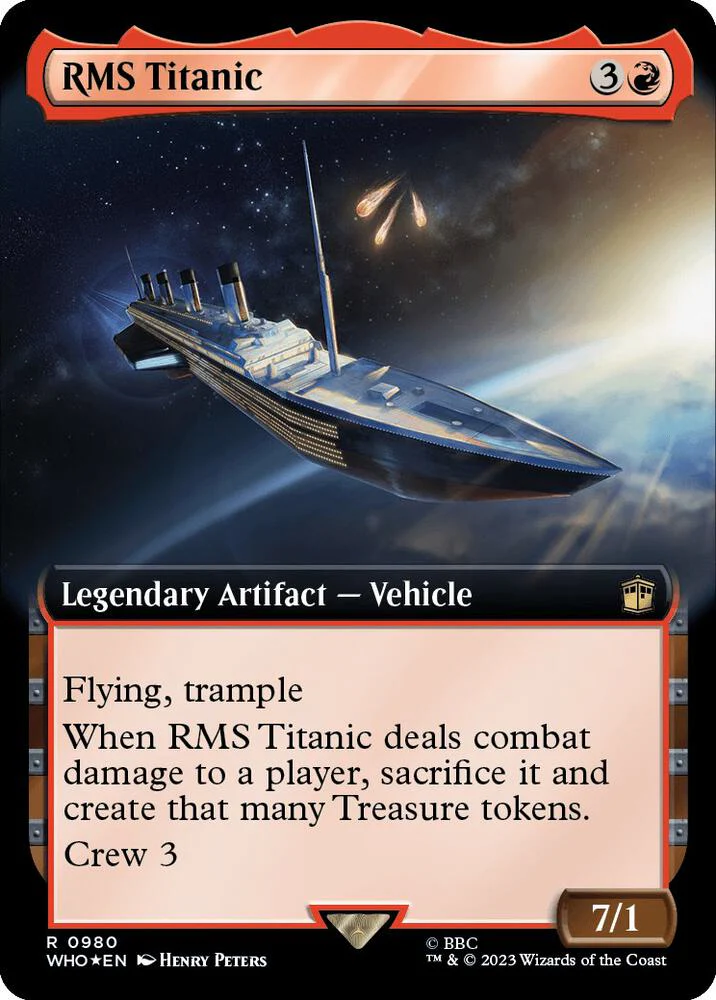 RMS Titanic 980/331 (Universes Beyond: Doctor Who)  - Extended Art Surge Foil
