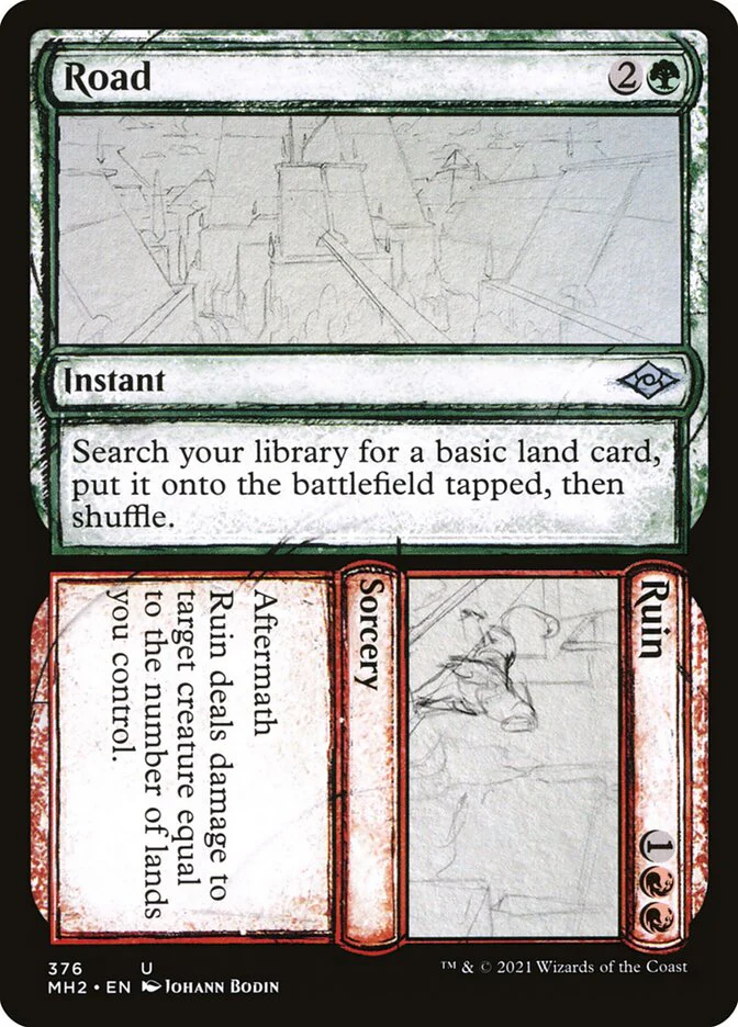 Road // Ruin 376 (Modern Horizons 2)  - Foil