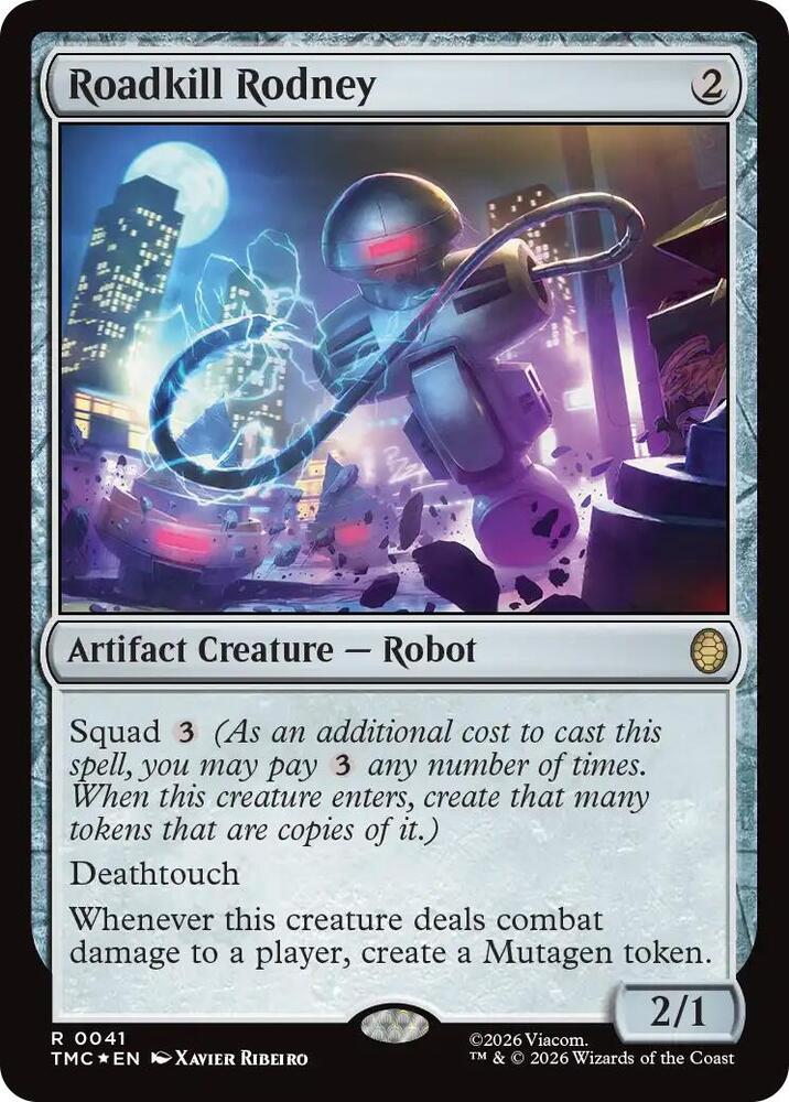 Roadkill Rodney Surge Foil 41 (Commander: Teenage Mutant Ninja Turtles)  - Foil