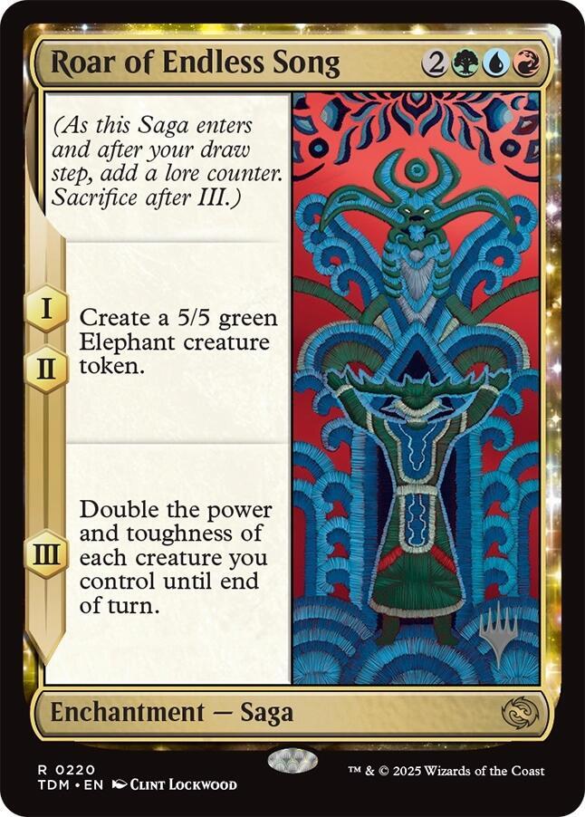 Roar of Endless Song 220p/166 (Promo Pack: Tarkir: Dragonstorm)