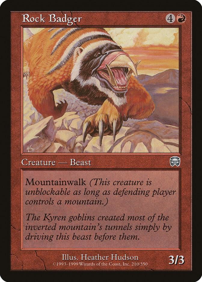 Rock Badger 210/350 (Mercadian Masques)  - Foil