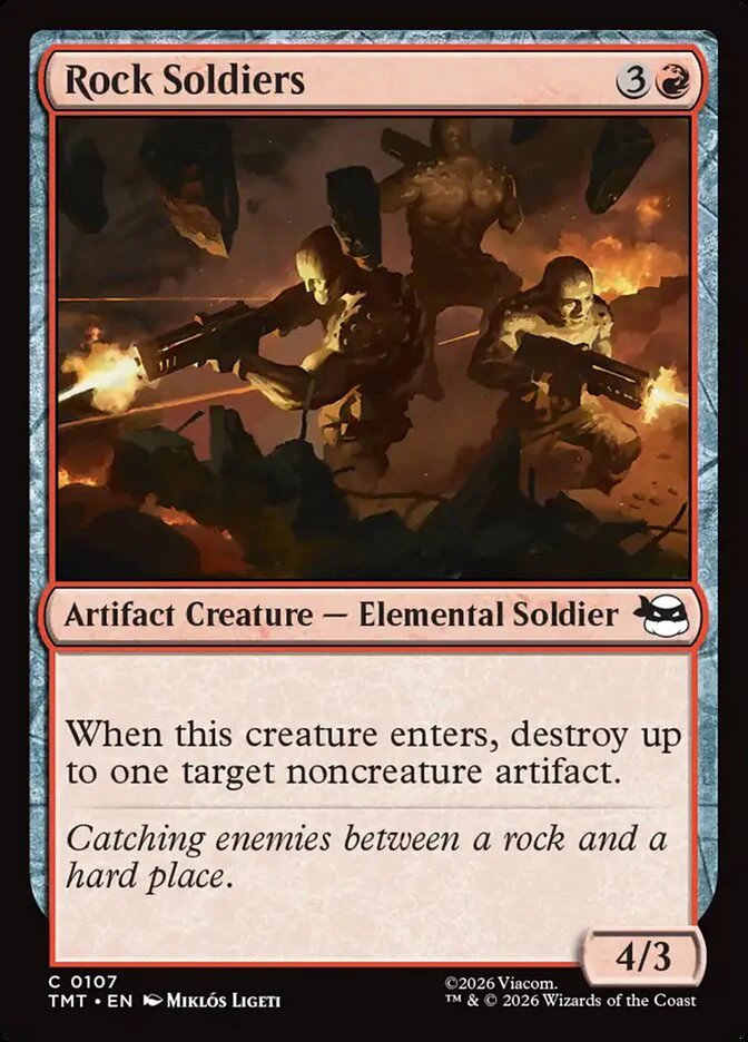 Rock Soldiers 107/190 (Teenage Mutant Ninja Turtles) - Foil