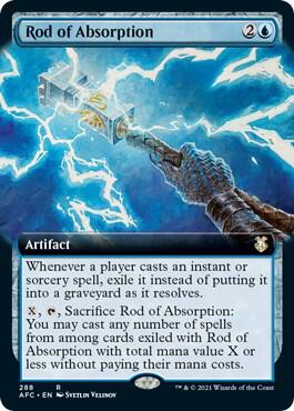 Rod of Absorption Extended Art 288/62 (Commander: Adventures in the Forgotten Realms)
