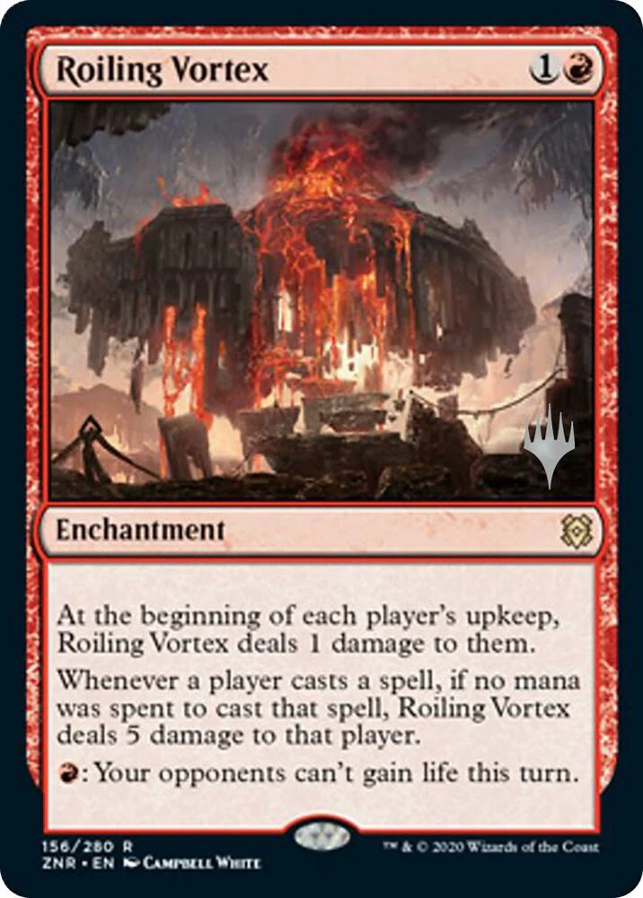 Roiling Vortex 156p/169 (Promo Pack: Zendikar Rising)  - Foil