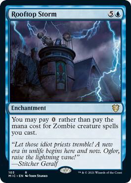 Rooftop Storm 103/38 (Commander: Innistrad: Midnight Hunt)
