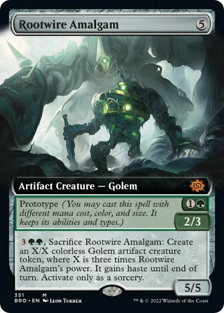 Rootwire Amalgam Extended Art 351/287 (The Brothers' War)  - Foil
