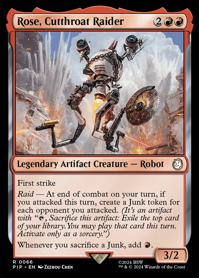 Rose, Cutthroat Raider 66/326 (Universes Beyond: Fallout)