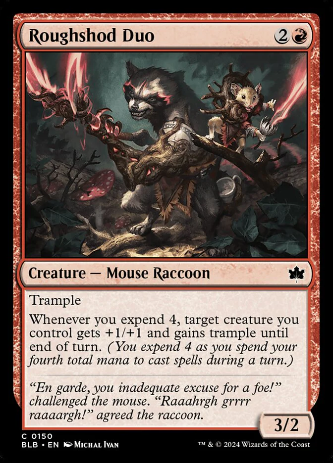 Roughshod Duo 150/281 (Bloomburrow)  - Foil