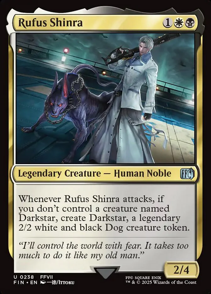 Rufus Shinra 238/309 (FINAL FANTASY) - Foil