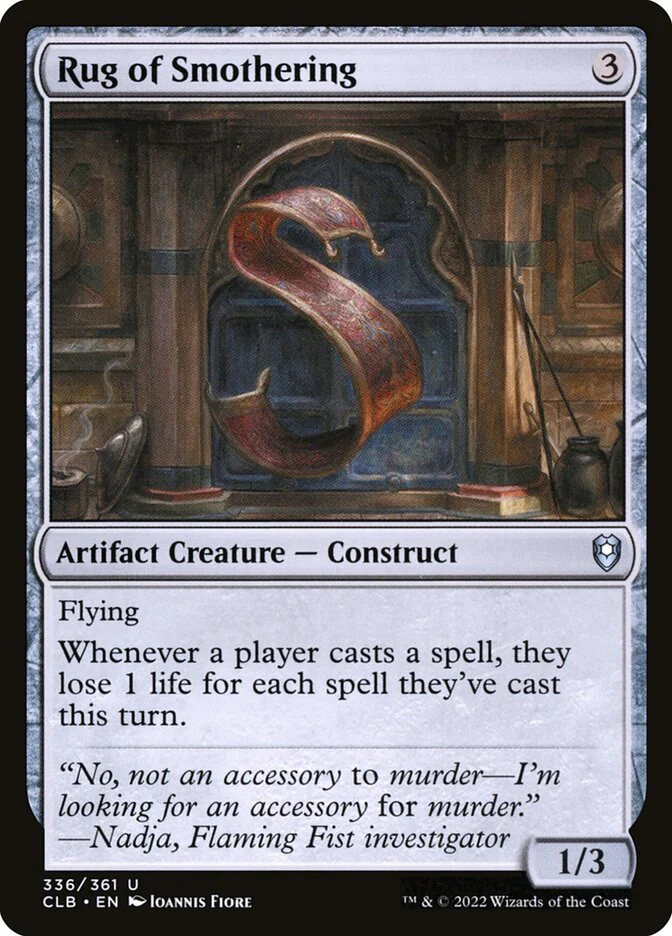 Rug of Smothering 336 (Commander Legends: Battle for Baldur's Gate)