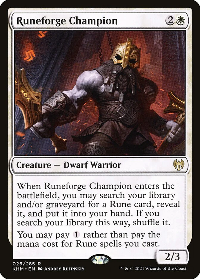 Runeforge Champion 26/285 (Kaldheim)  - Foil