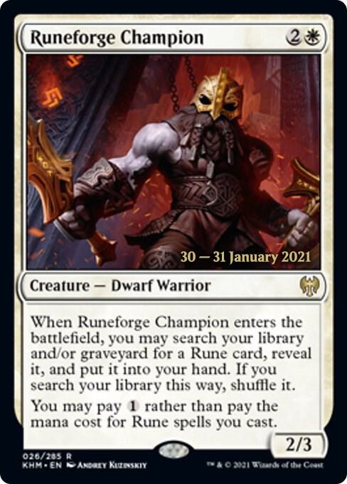 Runeforge Champion 26s/1 (Prerelease Cards)  - Foil