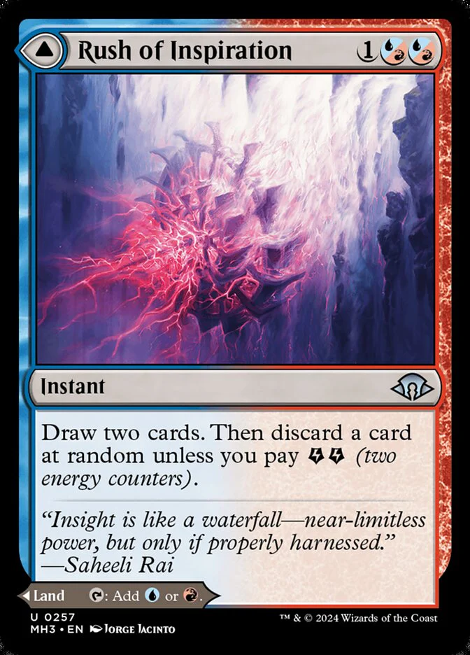 Rush of Inspiration // Crackling Falls 257 (Modern Horizons 3)  - Foil