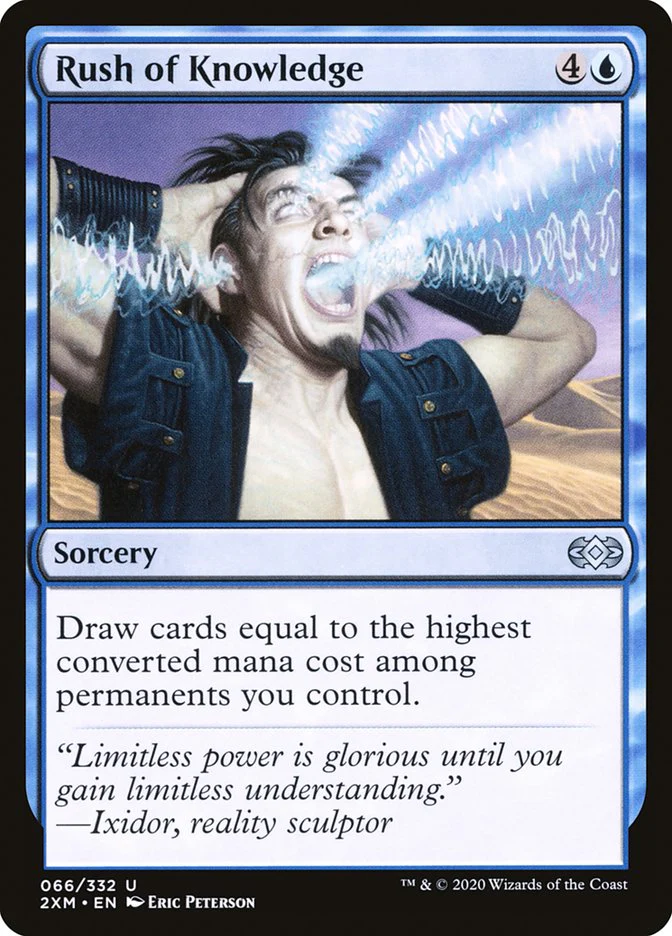 Rush of Knowledge 66/332 (Double Masters)  - Foil