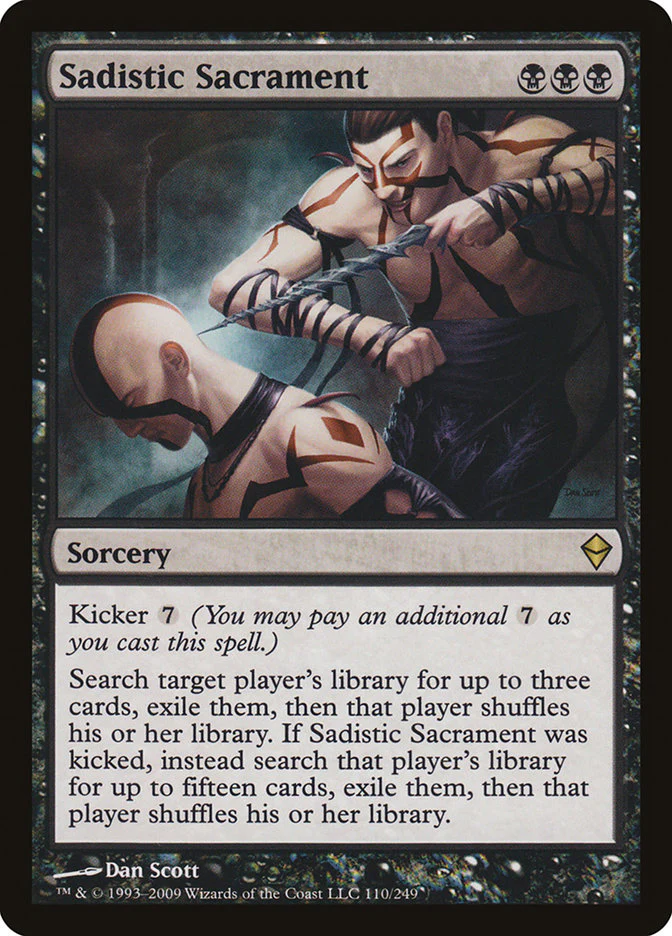 Sadistic Sacrament 110/249 (Zendikar) - Foil