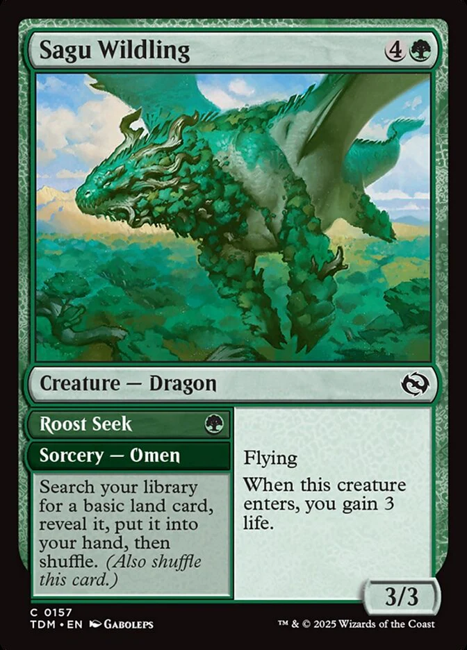 Sagu Wildling // Roost Seek 157 (Tarkir: Dragonstorm)  - Foil