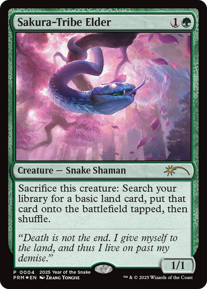 Sakura Tribe Elder Year of the Snake 2025 4/5 (Standard Showdown Promos)  - Foil