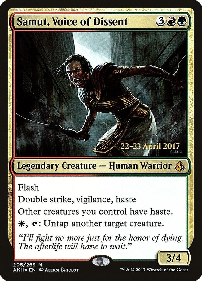 Samut Voice of Dissent 205s/77 (Prerelease Cards)  - Foil