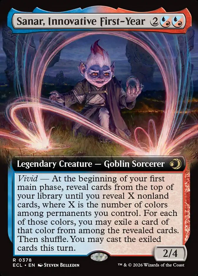 Sanar, Innovative First-Year 378 (Lorwyn Eclipsed) - Extended Art Foil