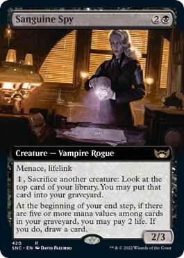 Sanguine Spy Extended Art 420/281 (Streets of New Capenna)