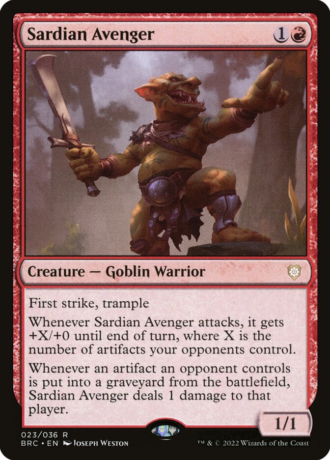 Sardian Avenger 23/40 (Commander: The Brothers' War)