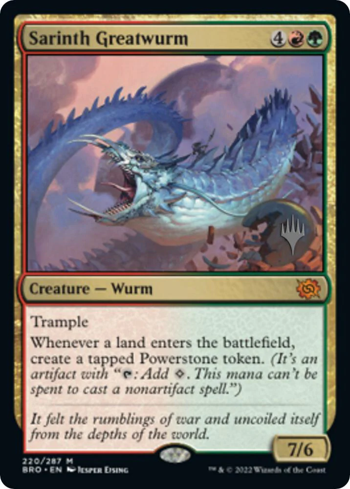 Sarinth Greatwurm 220p/169 (Promo Pack: The Brothers' War)