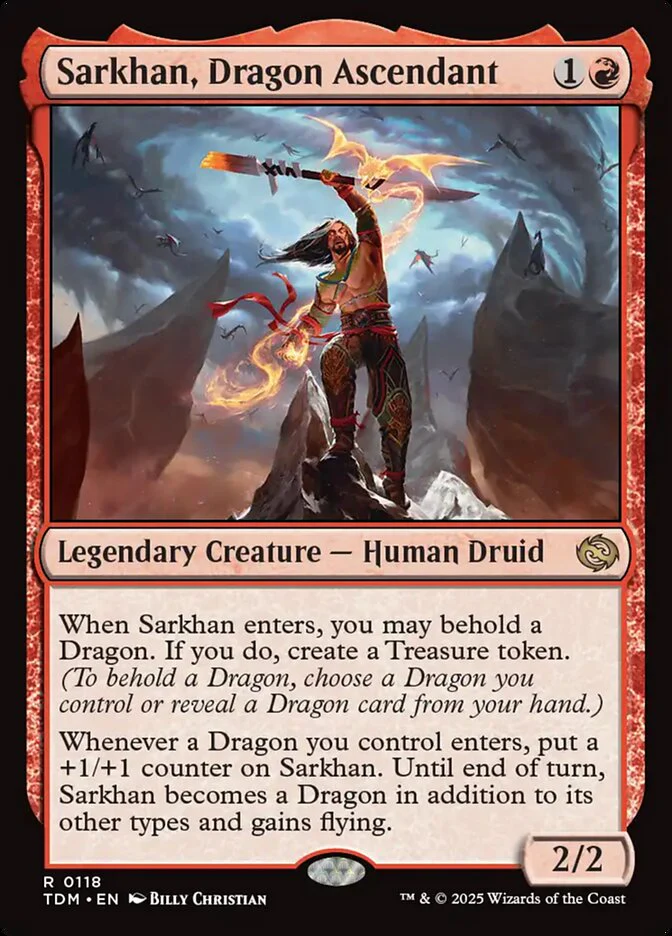 Sarkhan, Dragon Ascendant 118/291 (Tarkir: Dragonstorm)  - Foil