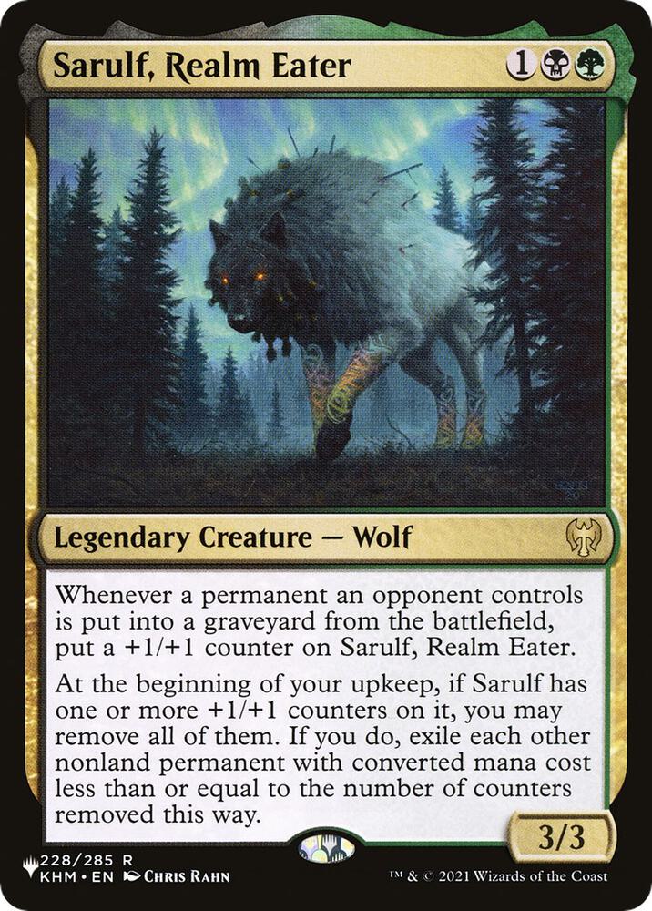 Sarulf Realm Eater KHM-228/5075 (The List Reprints)