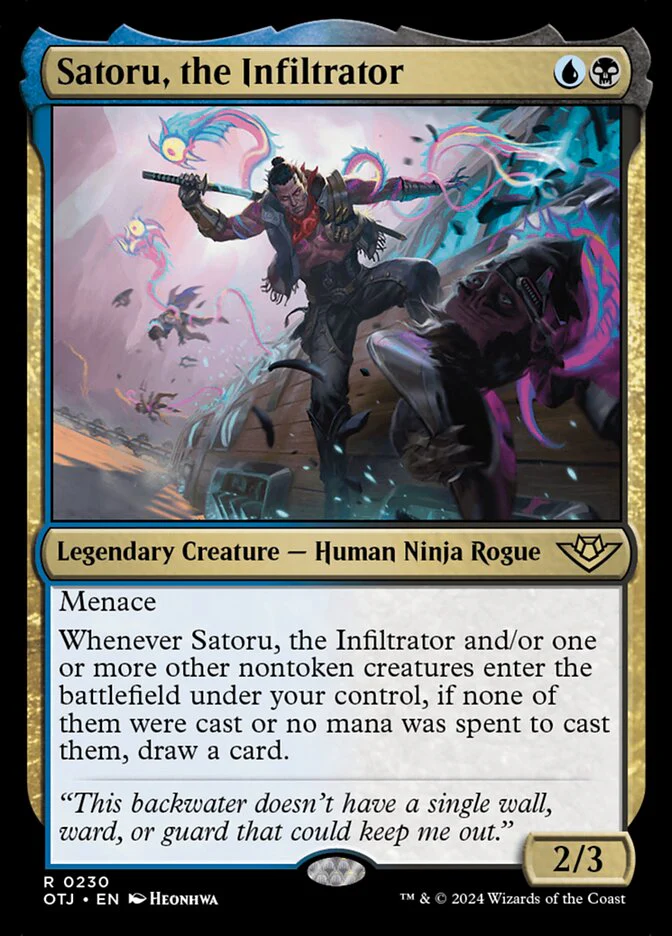 Satoru, the Infiltrator 230 (Outlaws of Thunder Junction)  - Foil
