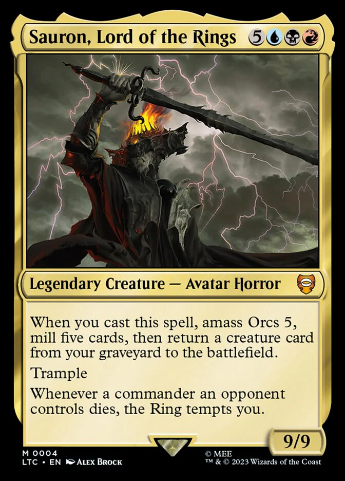Sauron, Lord of the Rings 4/347 (Commander: The Lord of the Rings: Tales of Middle-earth)