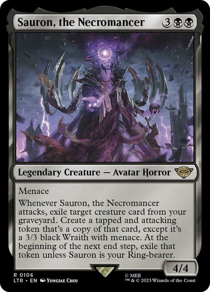 Sauron, the Necromancer 106/281 (Universes Beyond: The Lord of the Rings: Tales of Middle-earth)  - Foil