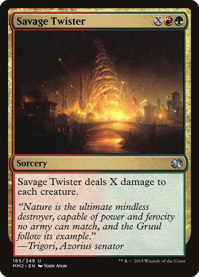 Savage Twister 185/249 (Modern Masters 2015)  - Foil