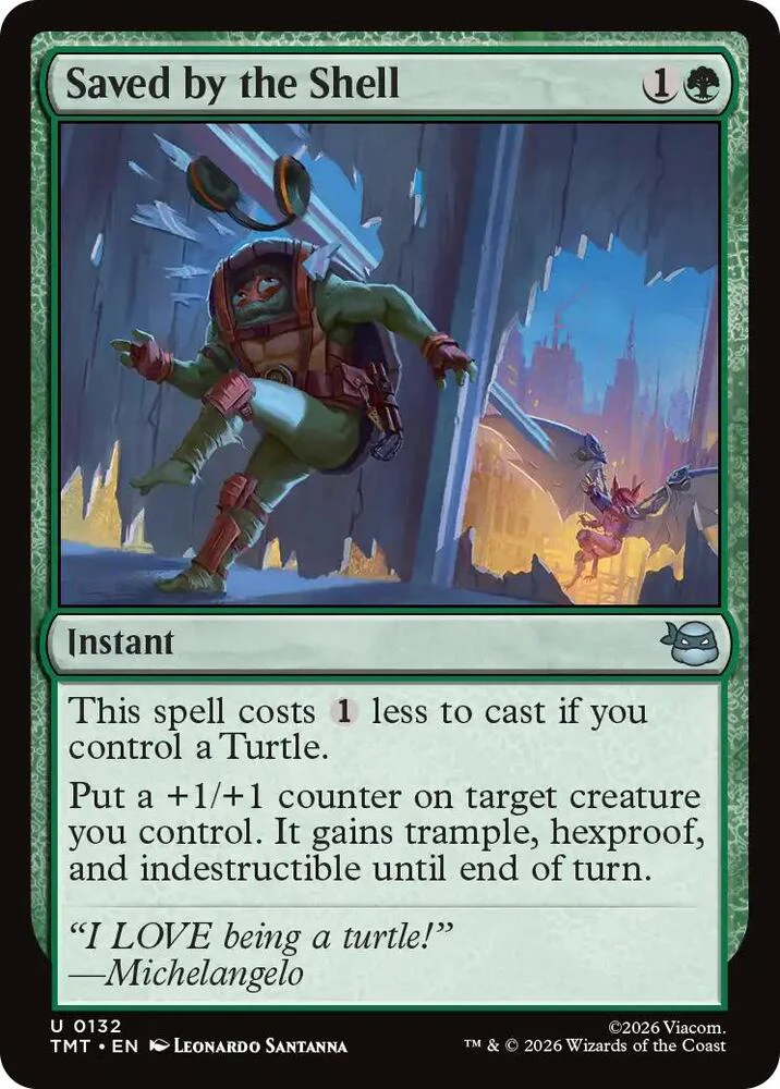 Saved by the Shell 132/190 (Teenage Mutant Ninja Turtles) - Foil