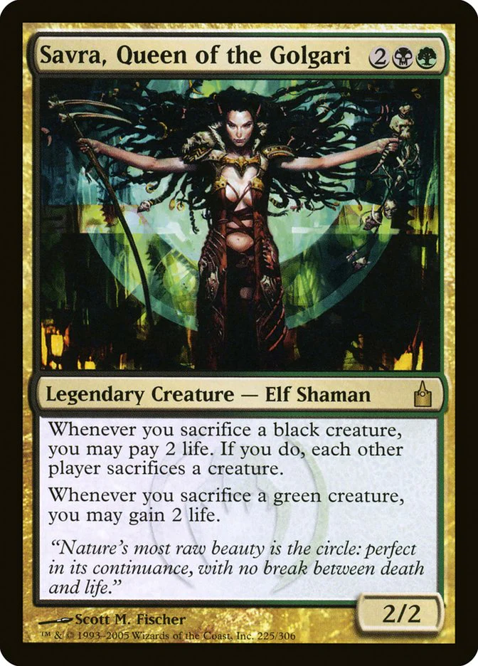 Savra, Queen of the Golgari 225/306 (Ravnica: City of Guilds)