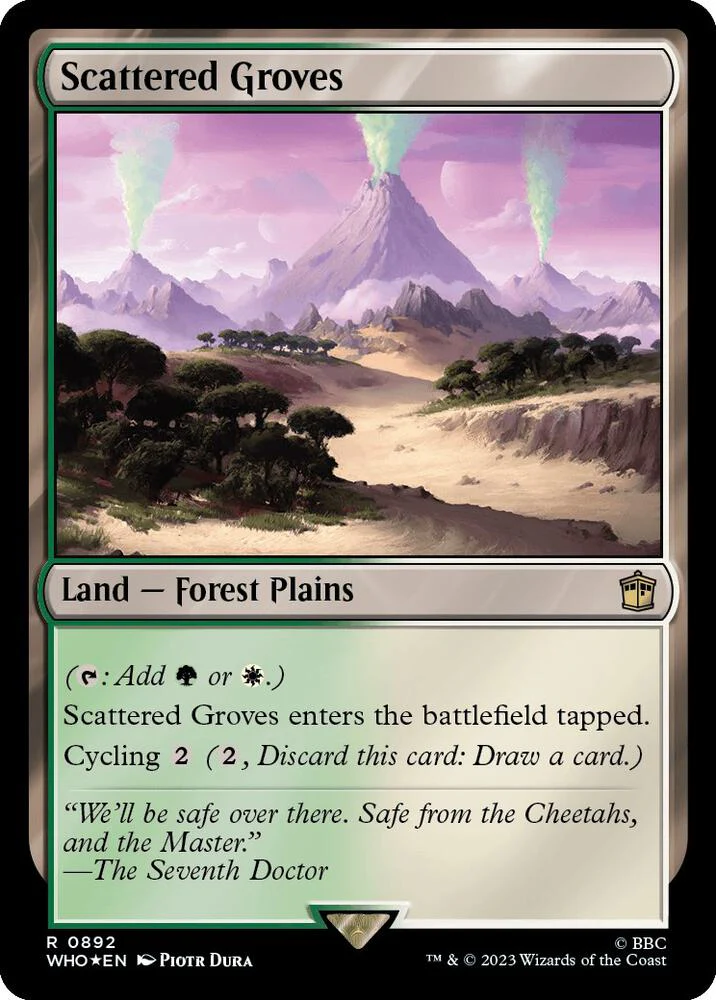 Scattered Groves 892/331 (Universes Beyond: Doctor Who)  - Surge Foil