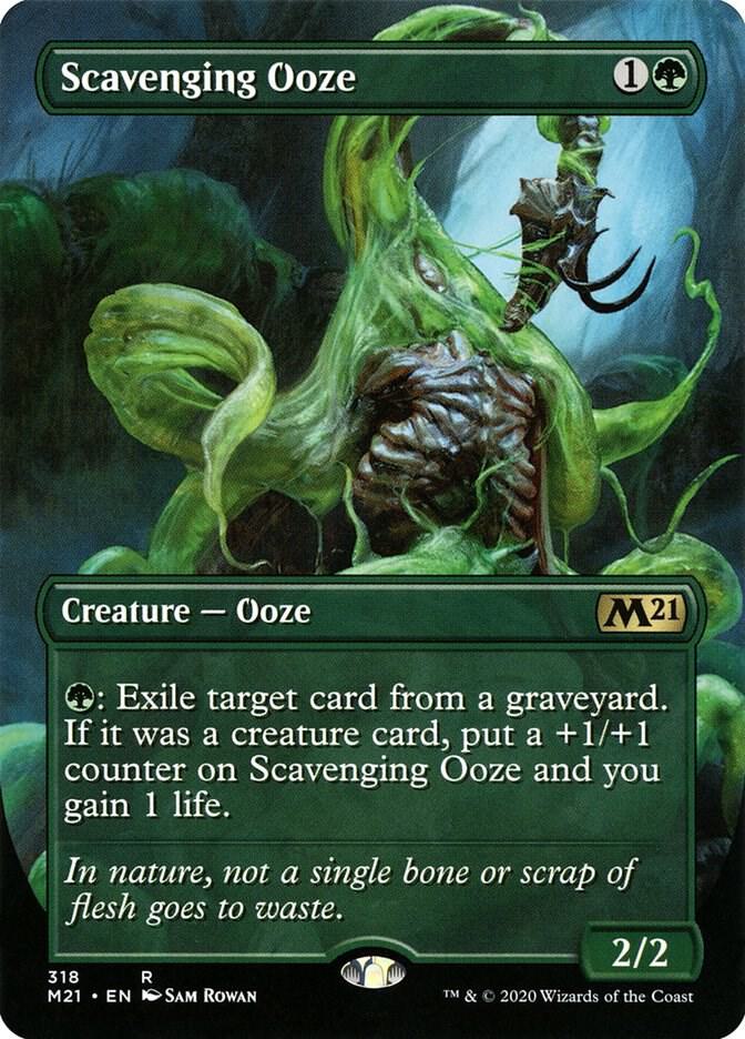 Scavenging Ooze 318/274 (Core Set 2021)  - Borderless Art Foil