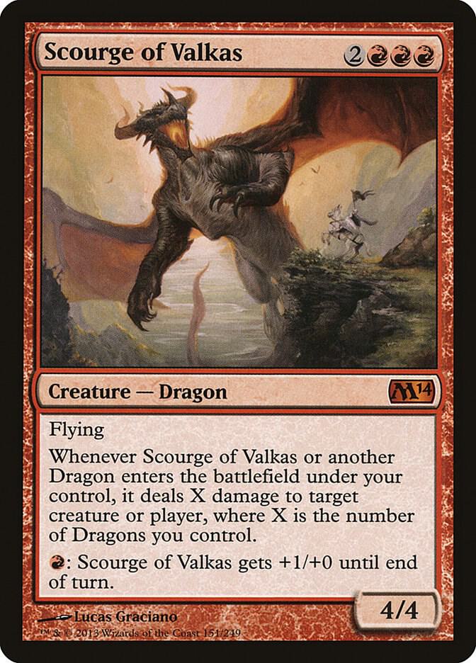 Scourge of Valkas 151 (Magic 2014 (M14))