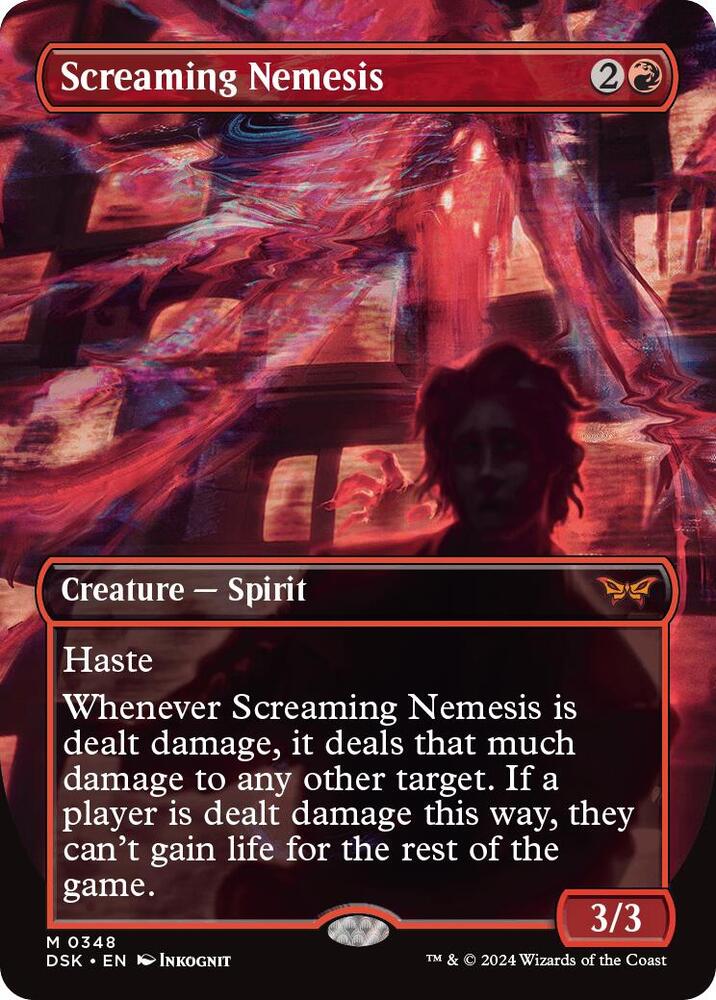 Screaming Nemesis 348 (Duskmourn: House of Horror)  - Borderless Foil
