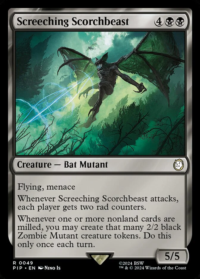 Screeching Scorchbeast 49 (Universes Beyond: Fallout)