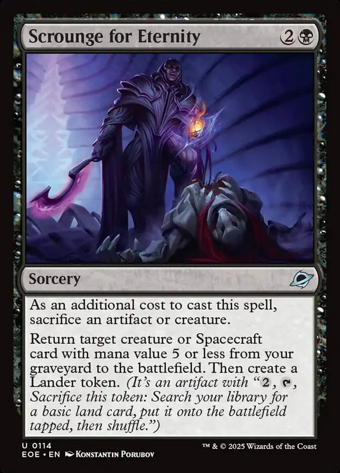 Scrounge for Eternity 114 (Edge of Eternities) - Foil