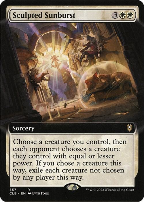 Sculpted Sunburst Extended Art 557/361 (Commander Legends: Battle for Baldur's Gate)  - Foil