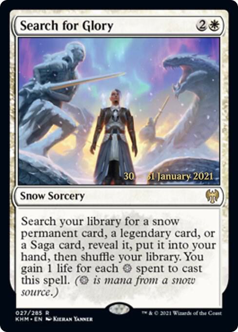 Search for Glory 27s/1 (Prerelease Cards)  - Foil