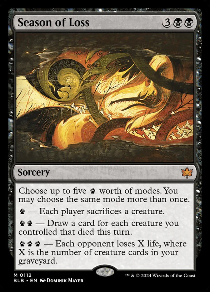 Season of Loss 112/281 (Bloomburrow) - Foil